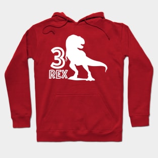 3th Birthday, 3 Rex Hoodie